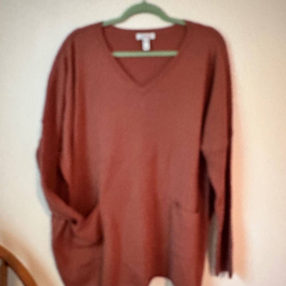 Denim and Company, long sleeve tunic top size 1X